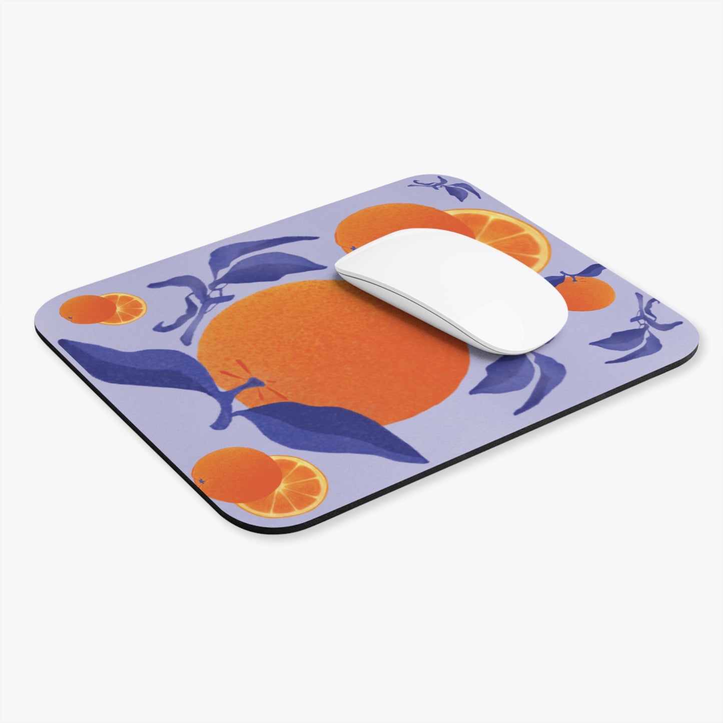 Citrus Splendor Mouse Pad - Vibrant Orange Design for Home & Office