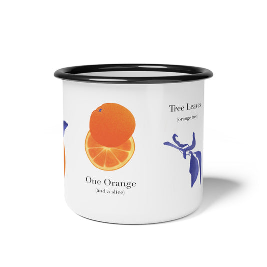 Enamel Camp Cup - Orange Mug