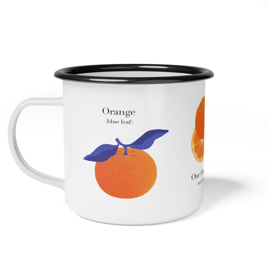 Enamel Camp Cup - Orange Mug